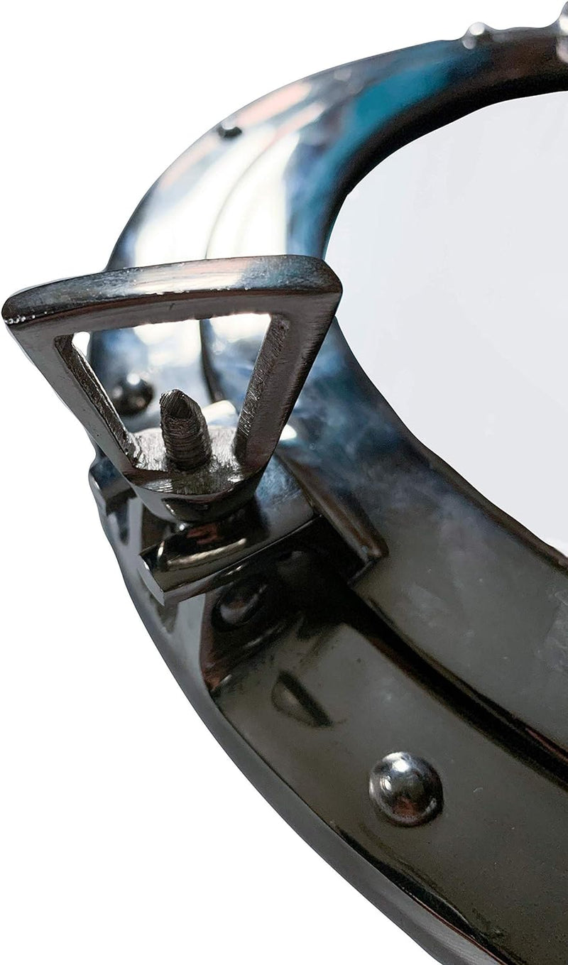 Sea-Club Bullaugenspiegel Bullauge Aluminium vernickelt Ø=28cm