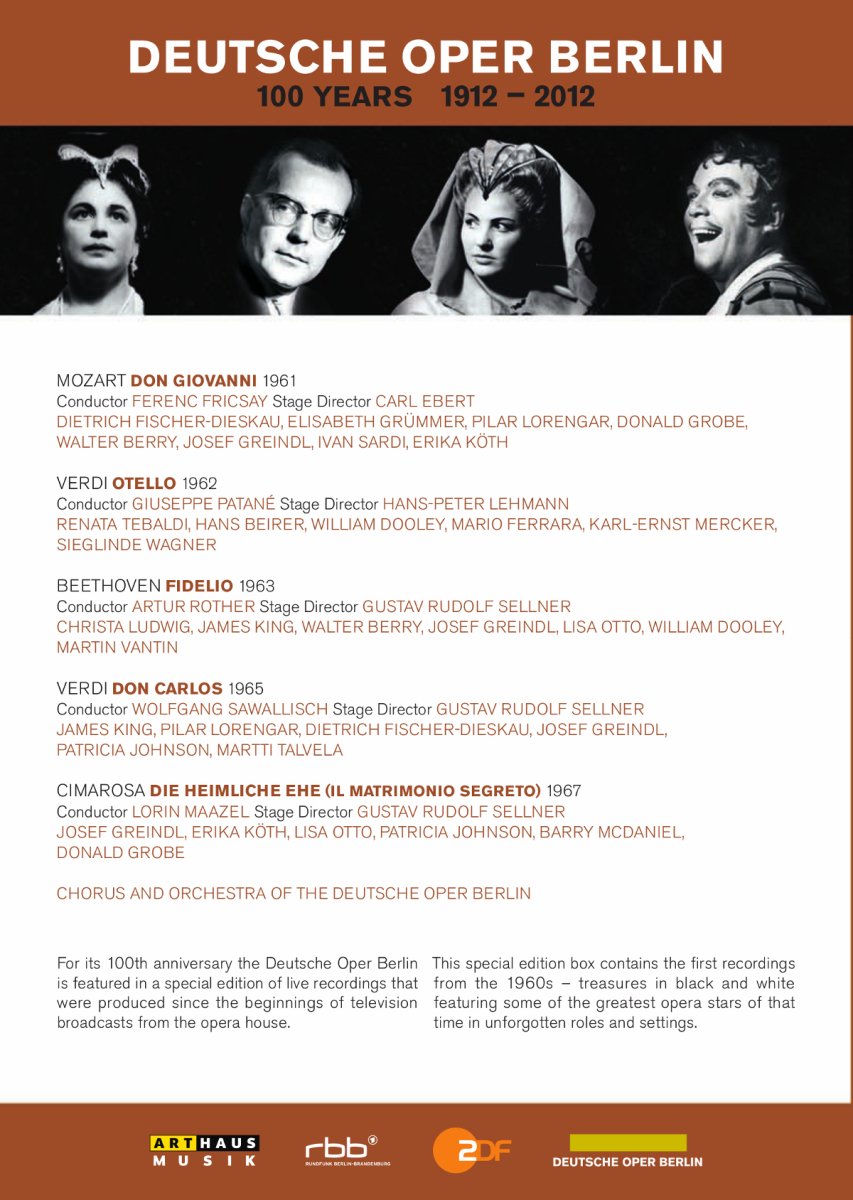 100 Jahre Deutsche Oper Berlin, DVD
