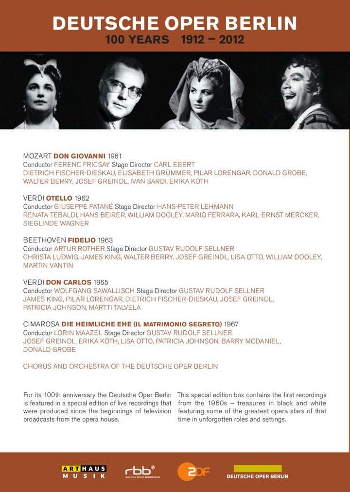 100 Jahre Deutsche Oper Berlin, DVD