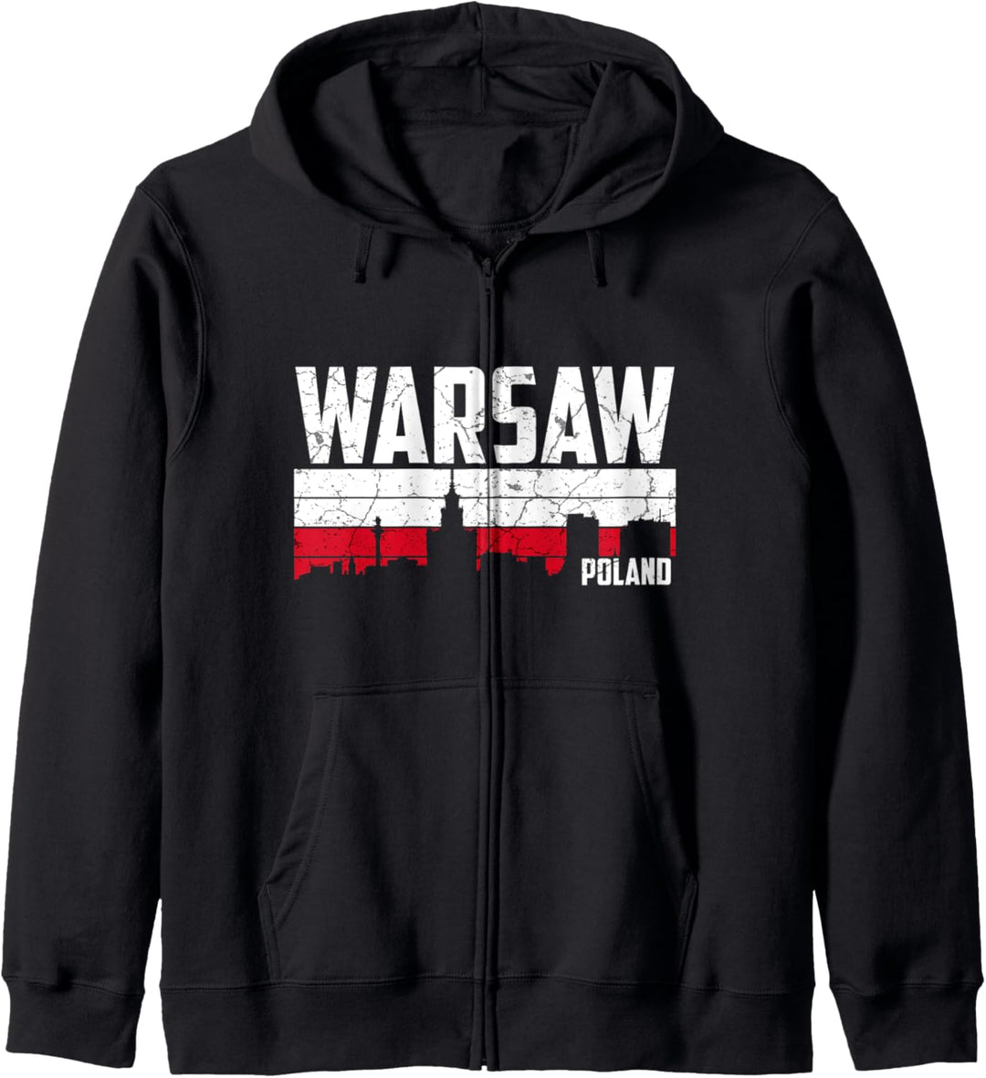Mein Warschau Skyline Heimat Stadt Souvenir Kapuzenjacke