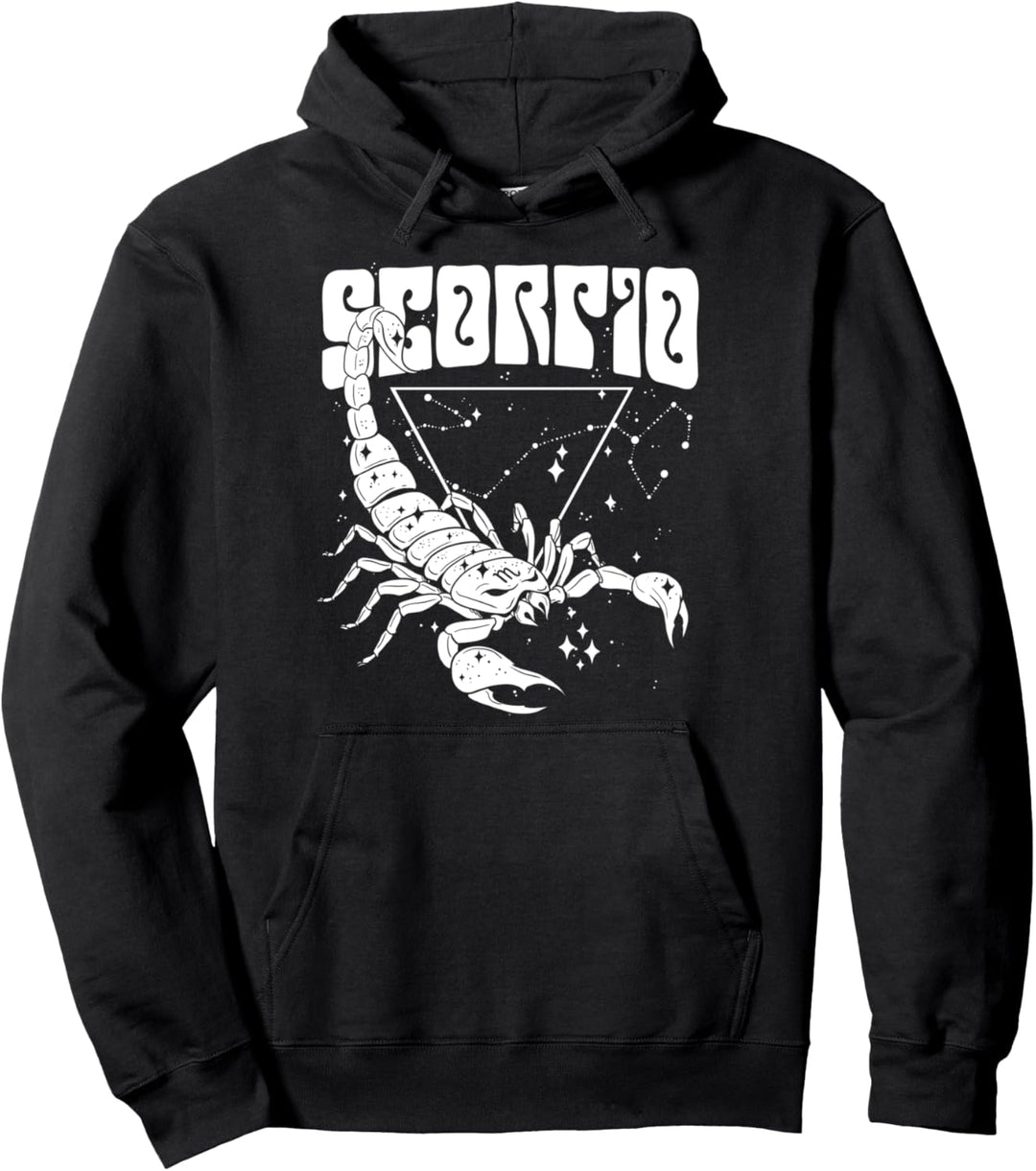 Blackcraft Sternzeichen Skorpionschädel Sexy Schwarze Hexe Pullover Hoodie