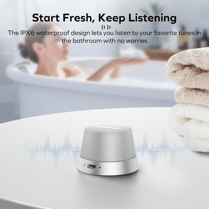 MOMAX Magnetisch Tragbarer Wireless Lautsprecher Speaker, IPX6 Wasserdicht Mini Musikbox,Verbesserte
