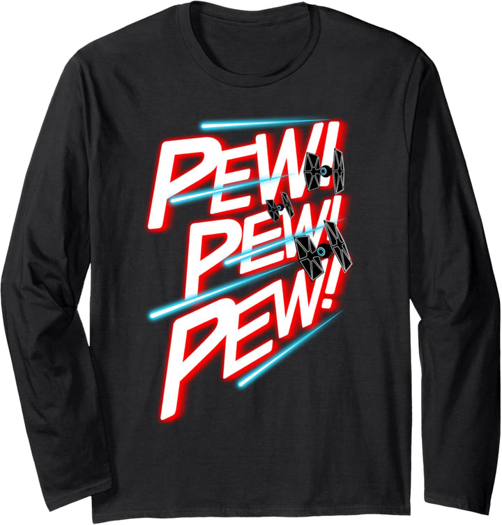 Star Wars TIE Fighter Pew Pew Pew C2 Langarmshirt