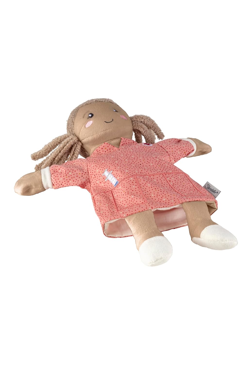 Sterntaler Handpuppe Krankenschwester mit Zöpfen - weiches Kinder Spielzeug zum Puppentheater, Erzäh
