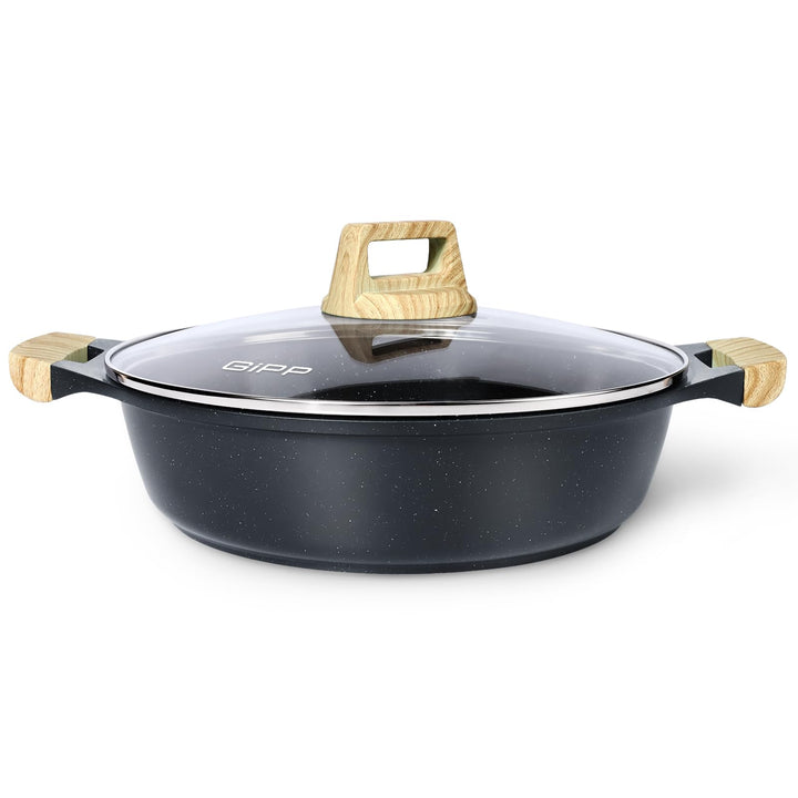 GiPP 5.6L Antihaft-Suppentopf mit Deckel, 32 cm grosser, ungiftiger Suppentopf zum Kochen, Schmortöp