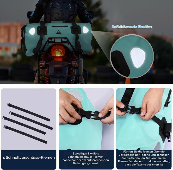 Wasserdichter Rucksack Dry Bag | wasserdichte Reisetasche Rucksack | Roll Top Seesack Wasserdicht fü
