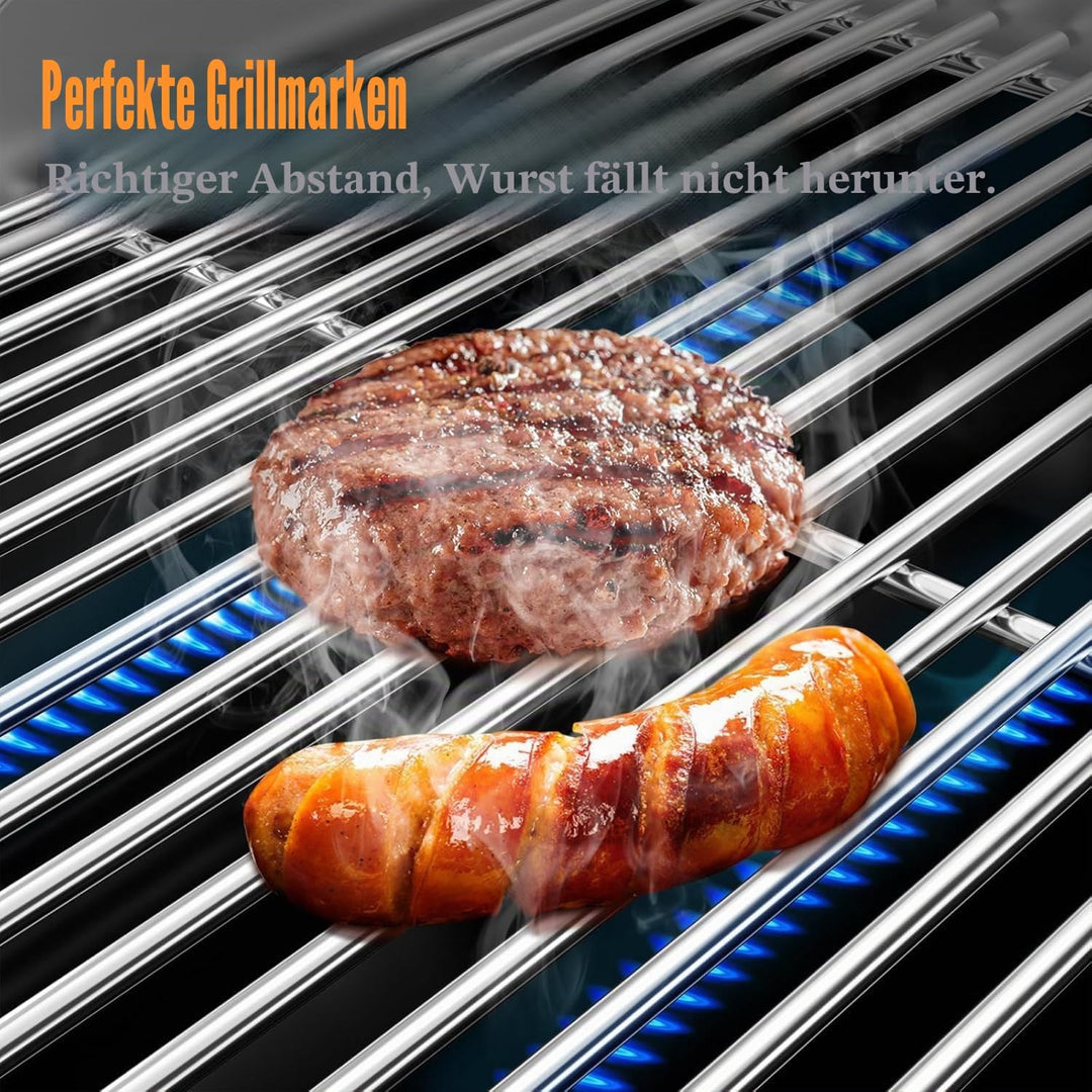 GFTIME 38CM X 28.6CM Edelstahl Grillrost 7521 für Weber Spirit Classic E200 E210 S200 S210 (mit seit