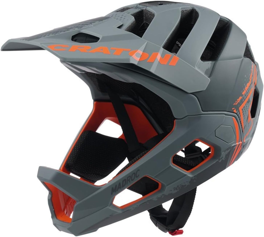 Cratoni Unisex – Erwachsene Madroc Helme, Anthrazit-Orange Matt, L