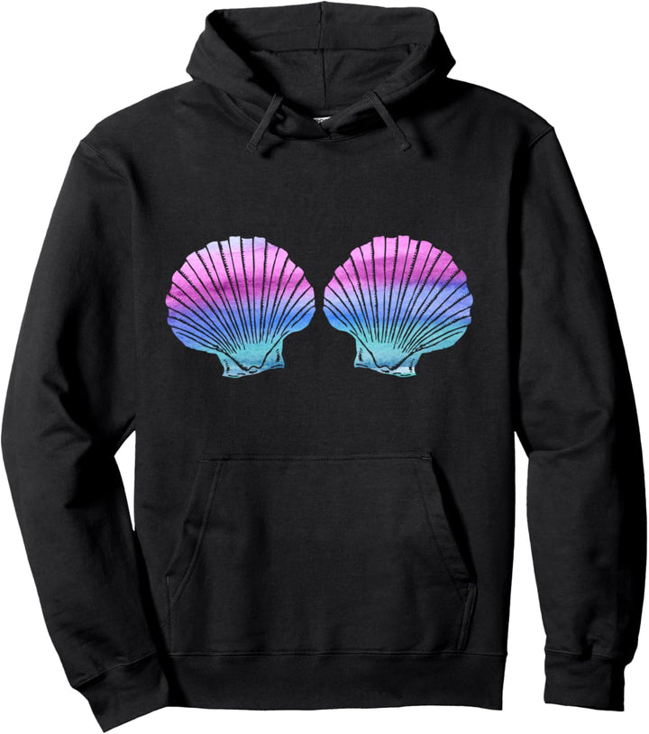 Meerjungfrau Mermaid Nixe BH Muschel Party Kostüm Pullover Hoodie