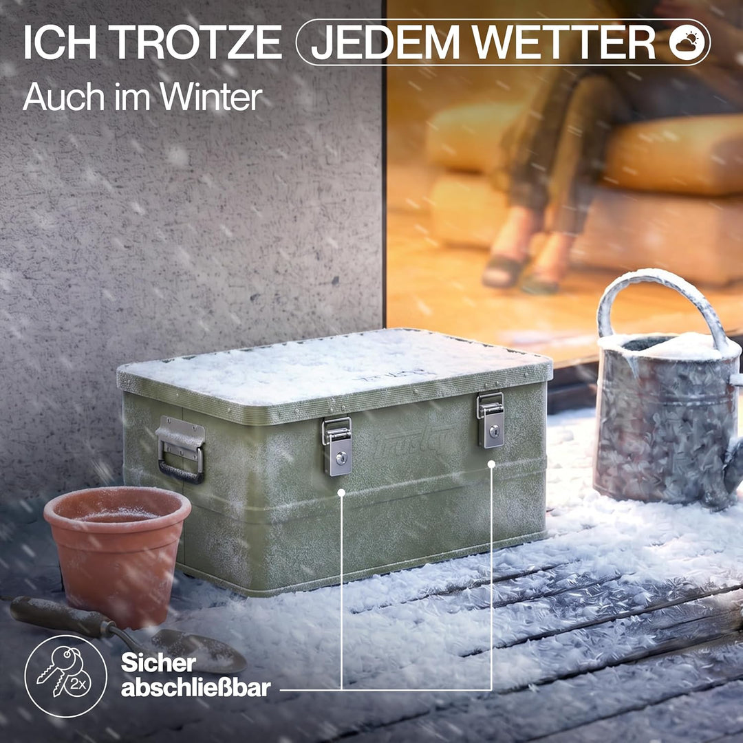 Aluminium Box mit Deckel Auswahl Grün Alu Kiste Box Alukiste Transportbox Metallbox Alu Aufbewahrung