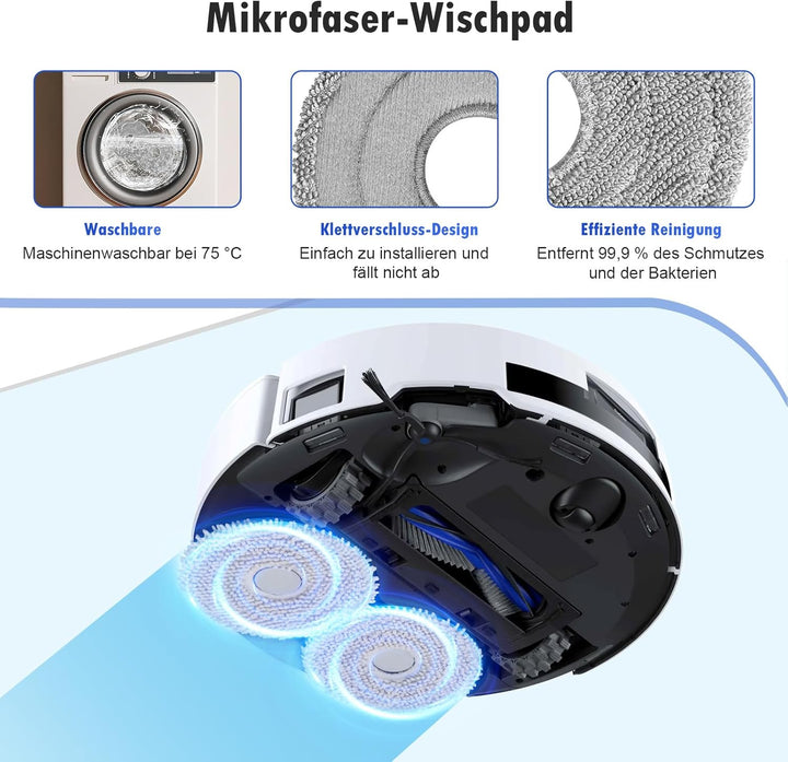20 Stück Zubehör für Ecovacs Deebot T50 Omni / T50 Pro Omni / T50 Pro Gen2 / T50 Omni Gen2 Saugrobot