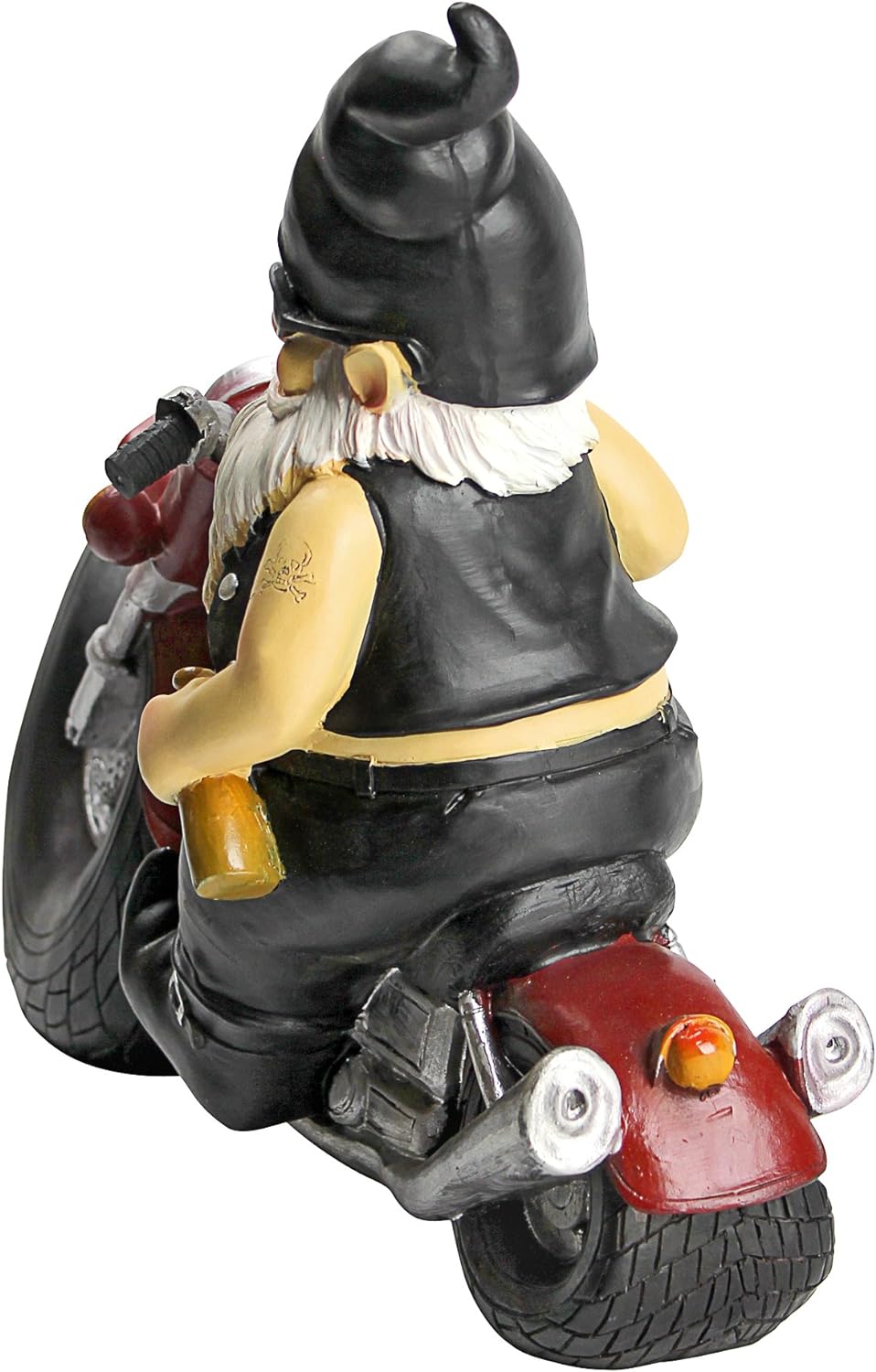 Design Toscano Dekofigur Biker mit Lederjacke, Masse: 14 x 34,5 x 28 cm Single Schmierfett-Axel der