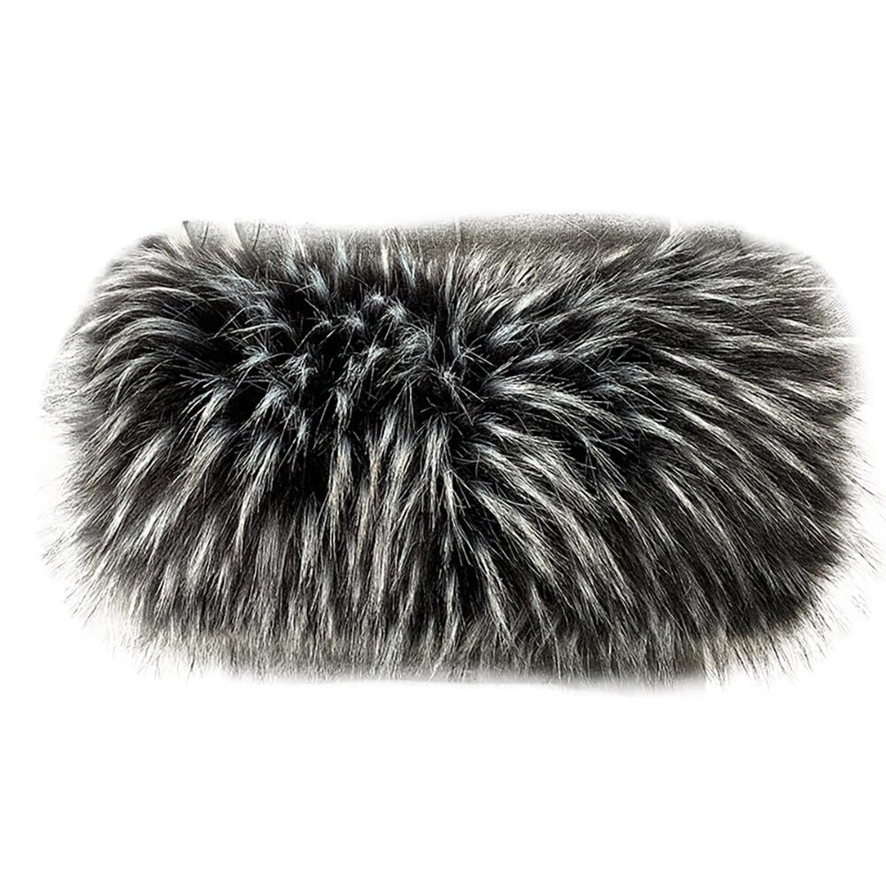 URFEDA Kunstpelz Hand Muffs Damen,Kunstfell-Handwärmer mit Umhängeband Winter Plüsch Handwärmer Kuns
