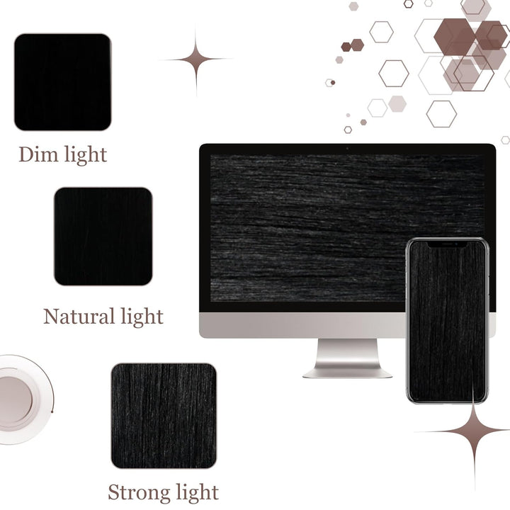 Hetto Clip in Extensions Echthaar Schwarz Extensions Clip in Echthaar Remy Clip in Haarverlangerung