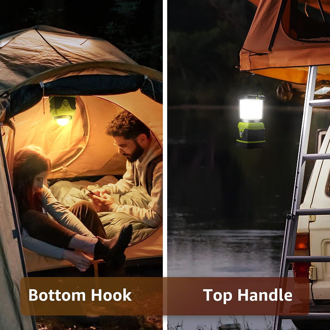 LE LED Campinglampe, Ultra Hell 1000 Lumen, 4 Leuchtmodi Dimmbar Suchscheinwerfer, Batteriebetrieben