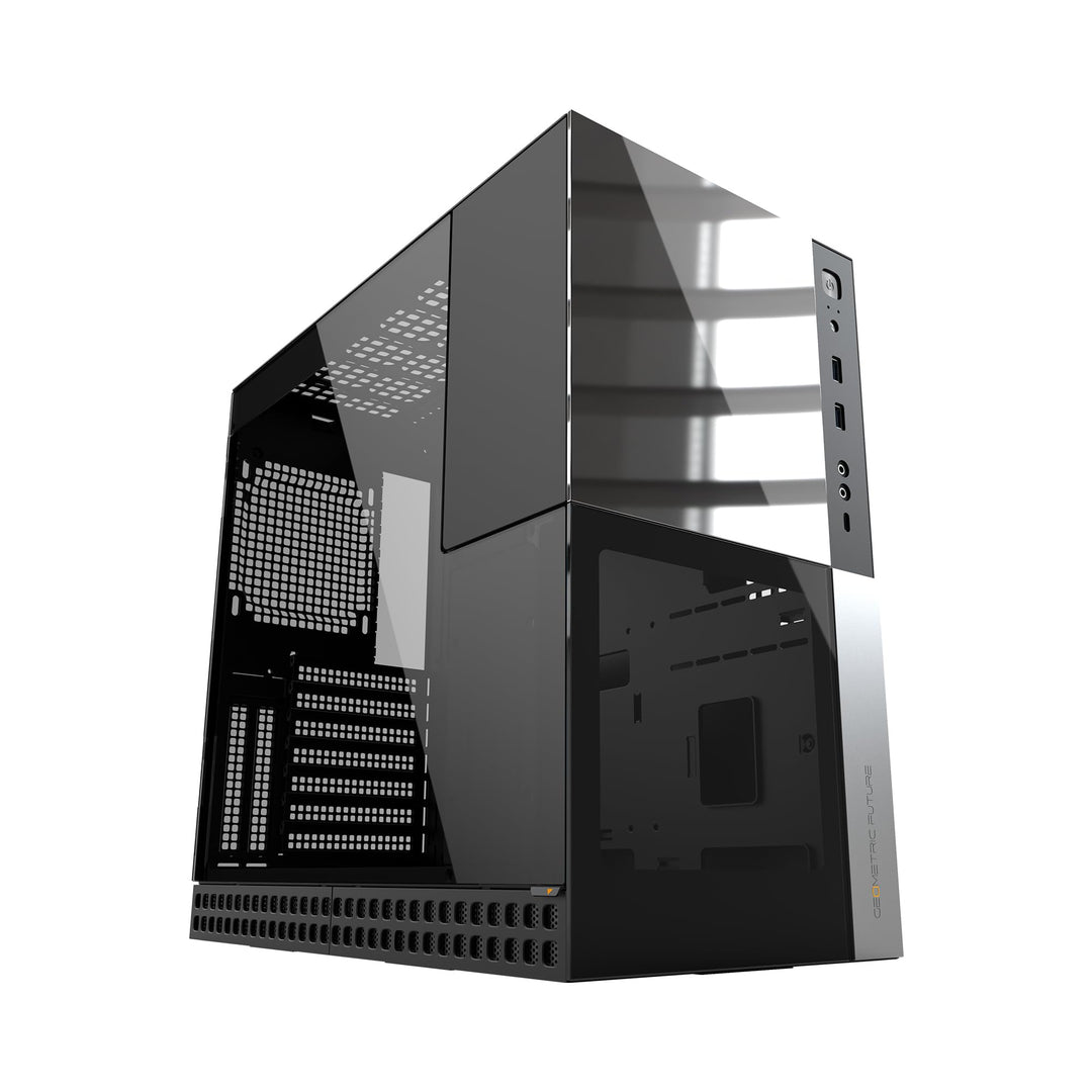 Geometric Future M4 Caliburn Mid/Mini Tower, E-ATX/ATX Gaming-Gehäuse, vertikales Lufttunnel-Design,