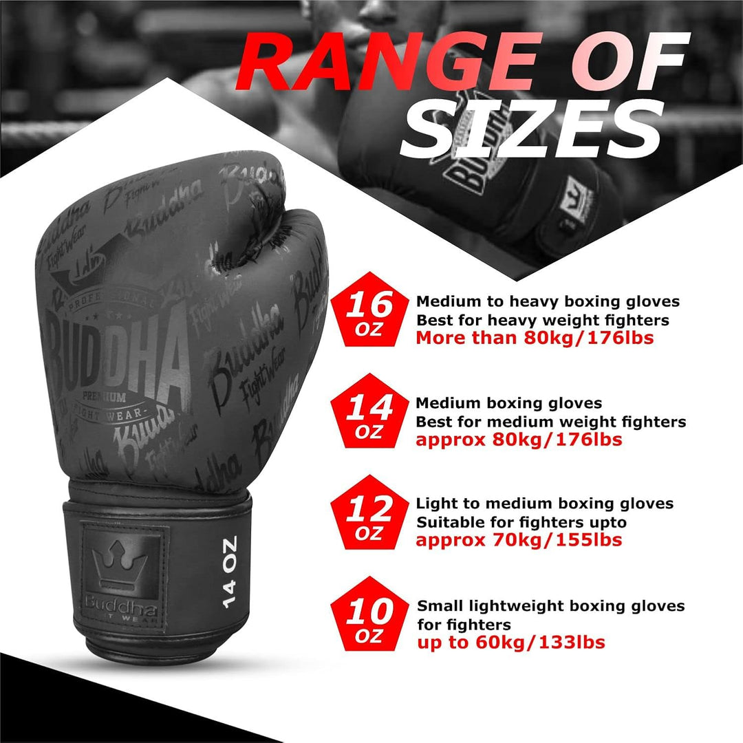 Buddha Fight Wear. Trainings- und Kampfhandschuhe, Special Edition, handgefertigt, Boxen, Muay Thai,