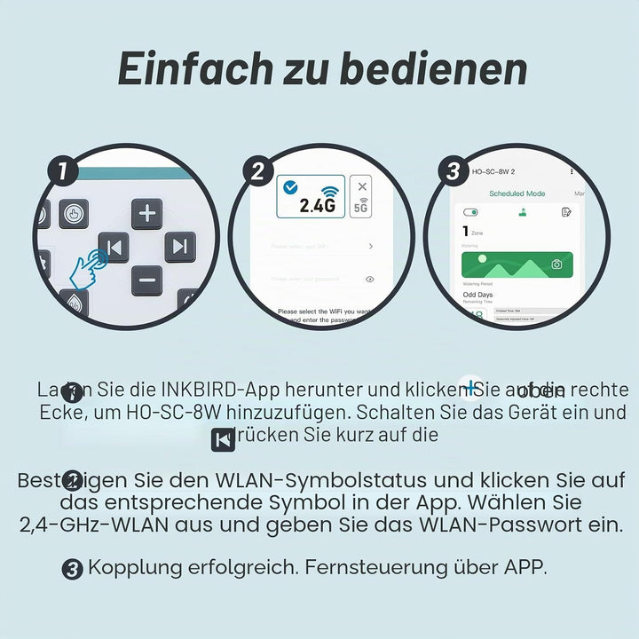 bewässerungscomputer, WiFi Sprinkler Bewässerungssystem Timer, 8 Zonen, Innen Aussenbewässerungssyst
