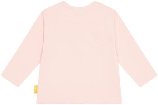 Steiff Unisex Baby T-Shirt Langarm Teddykopf Ohne Squeezer Shirt 62 Silver Pink, 62 Silver Pink
