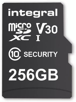 Integral Micro SD Sicherheitskarte 256GB für Dashcams, Home Cams, CCTV, Body Cams und Drohnen Verlän