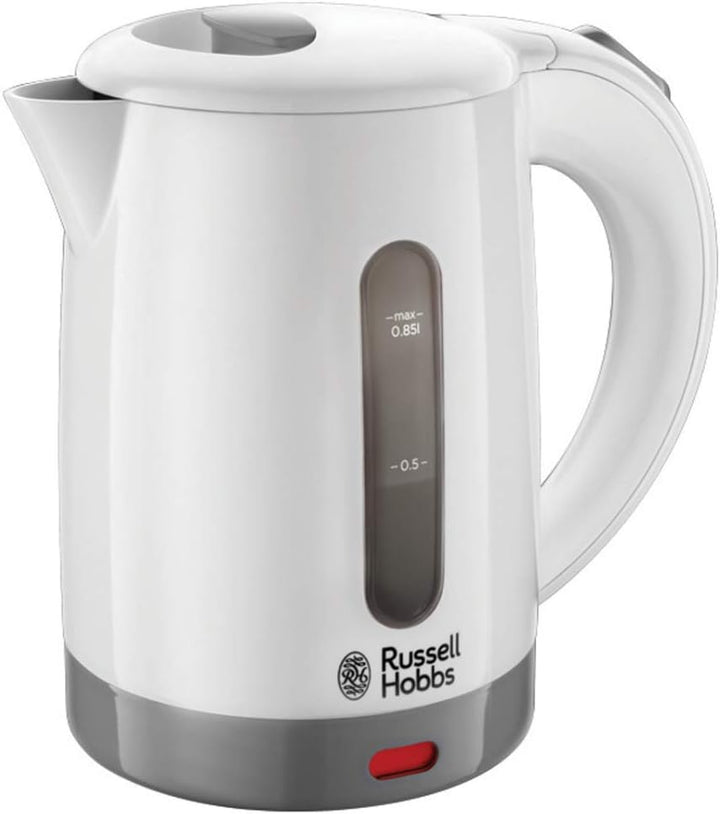 Russell Hobbs Wasserkocher klein [0,85l Reisewasserkocher mit weltweiter Spannungsanpassung] Travel