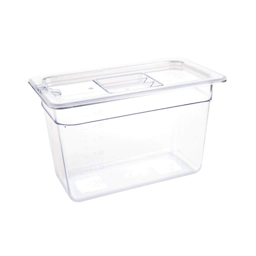 Vogue U235 Polycarbonat GN-Behälter, Transparent, 1/3 Grösse 325 x 176 mm