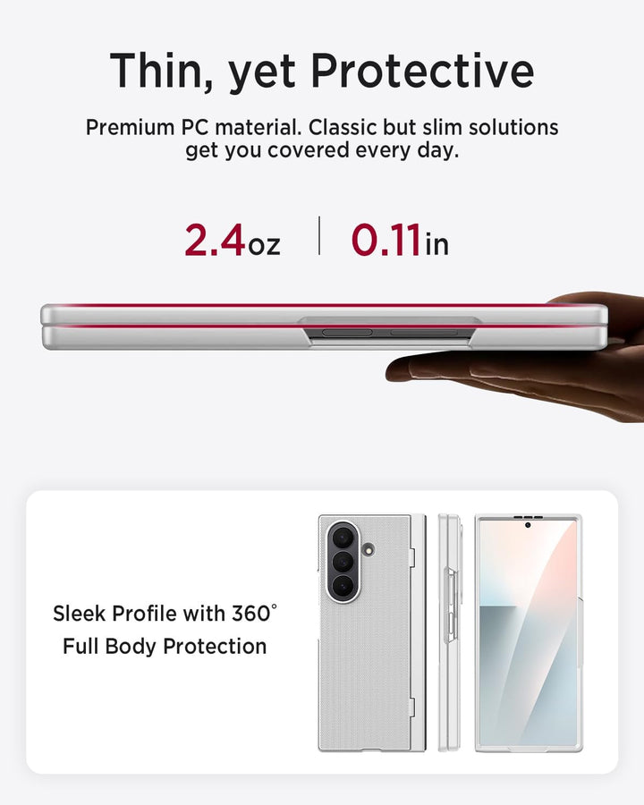 Miimall Handyhülle Kompatibel mit Samsung Galaxy Z Fold 7 Hülle mit Ständer, [Privacy Displayschutz]