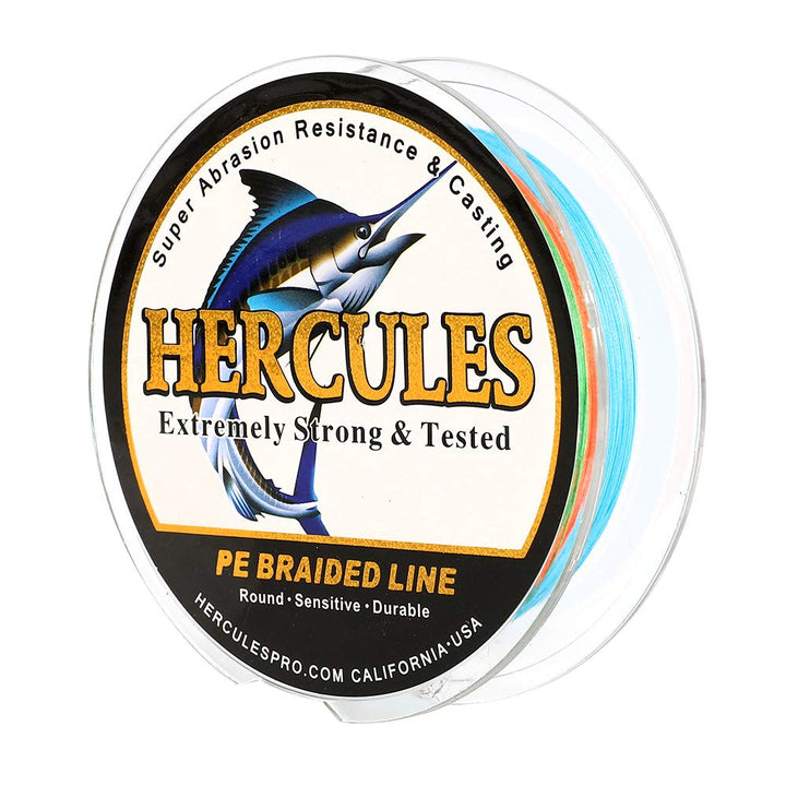 HERCULES Super Cast 100m - 2000m Yards Geflochtene Angelschnur 10lb - 300lb Test für Salzwasser Süss