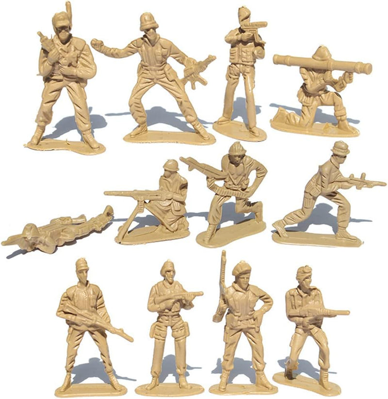 Uposao 188 Stück Spielfiguren Set von Armee Soldaten Figuren Militär Modell Spielzeugsoldaten Plasti