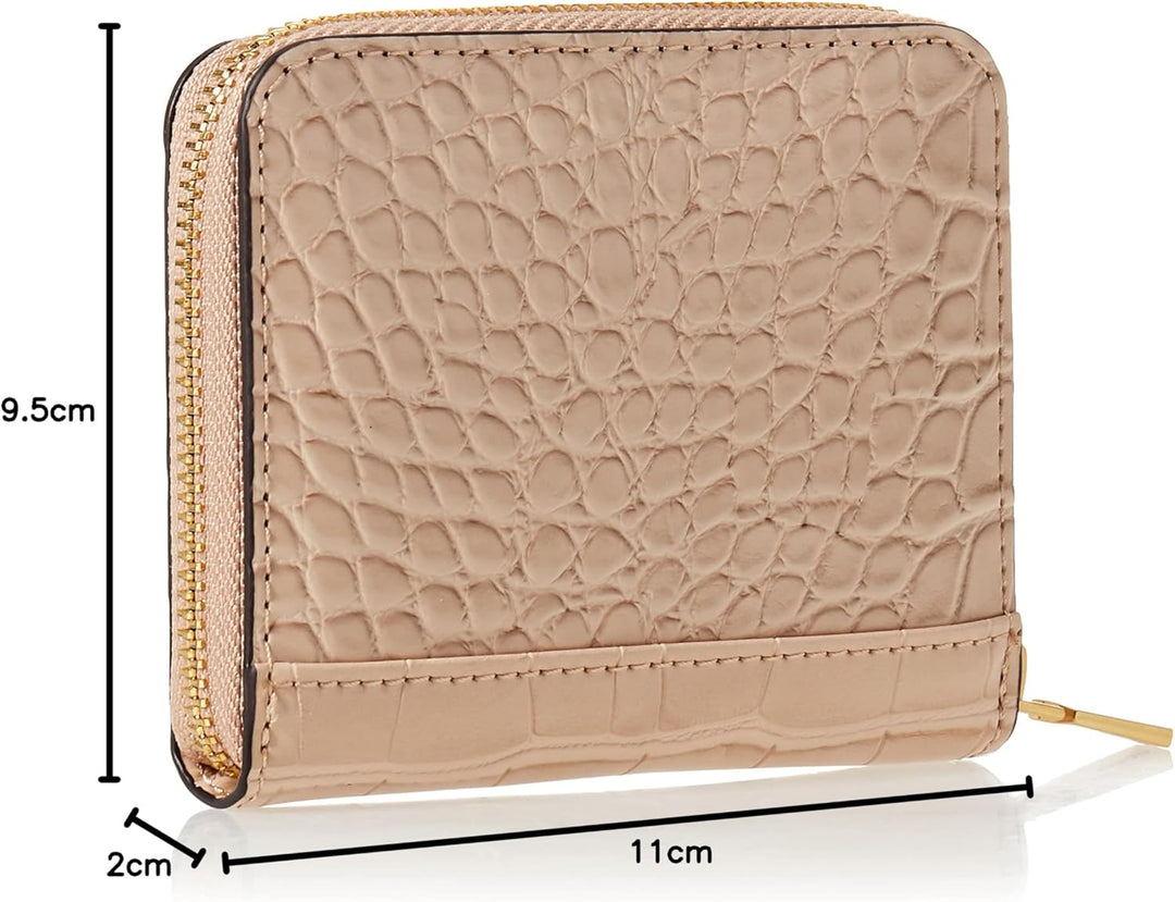 GUESS Damen Laurel SLG Small Zip Around Tasche, Taupe