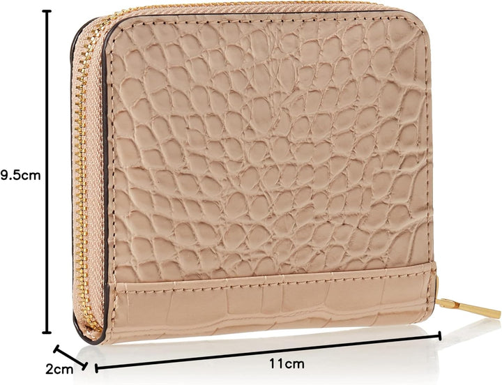 GUESS Damen Laurel SLG Small Zip Around Tasche, Taupe