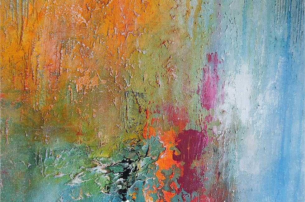 Monica Mirafiori I 100% HANDGEMALT I Gemälde Fantastisch 100x50cm | Gemälde Handgemalt | Acrylgemäld