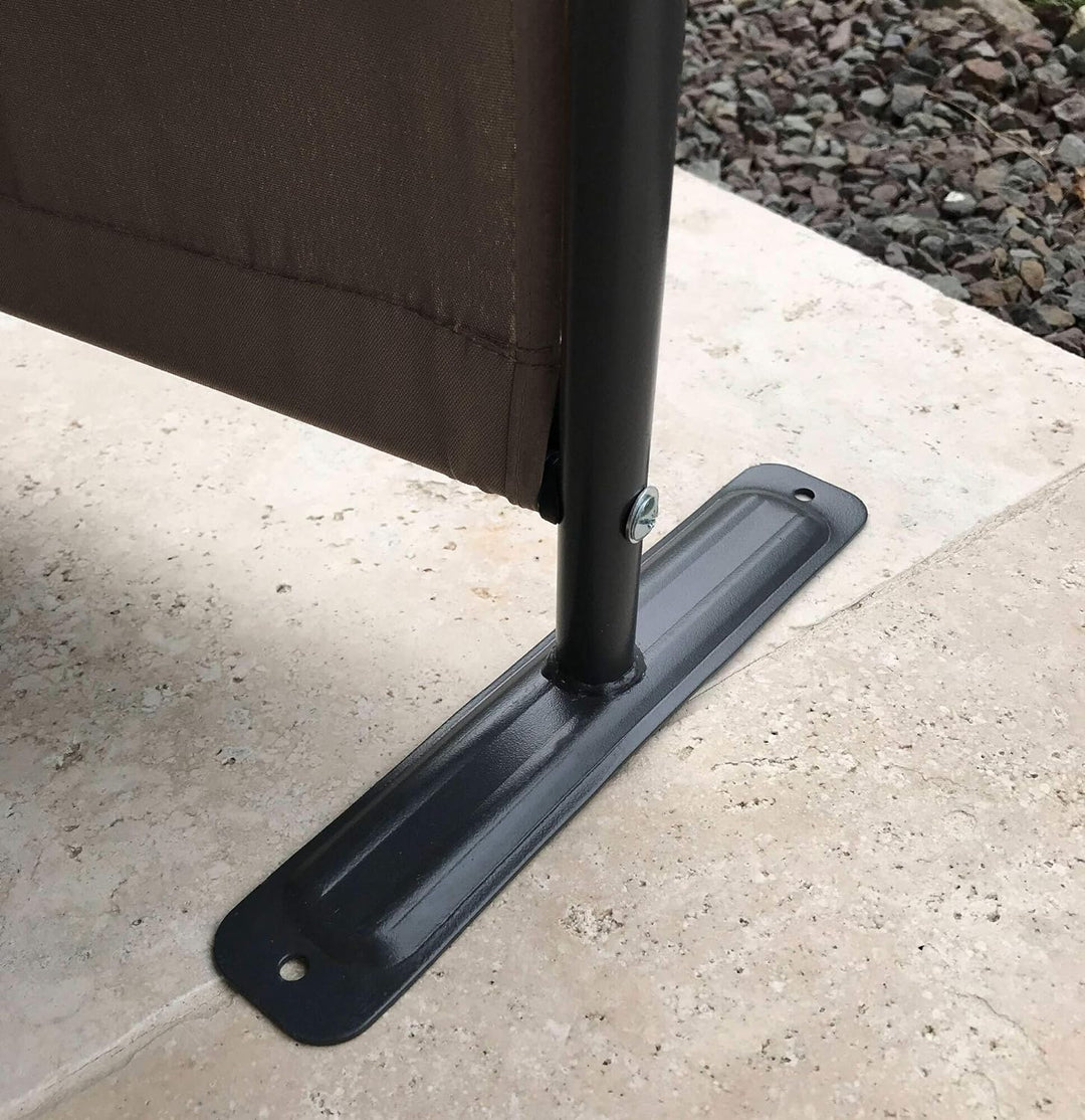 QUICK STAR Paravent 4 Teilig 165 x 220 cm Stoff Raumteiler Trennwand Balkon Sichtschutz Stellwand Fa