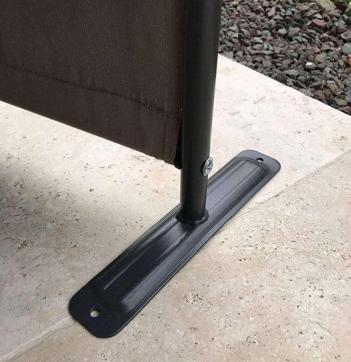 QUICK STAR Paravent 4 Teilig 165 x 220 cm Stoff Raumteiler Trennwand Balkon Sichtschutz Stellwand Fa