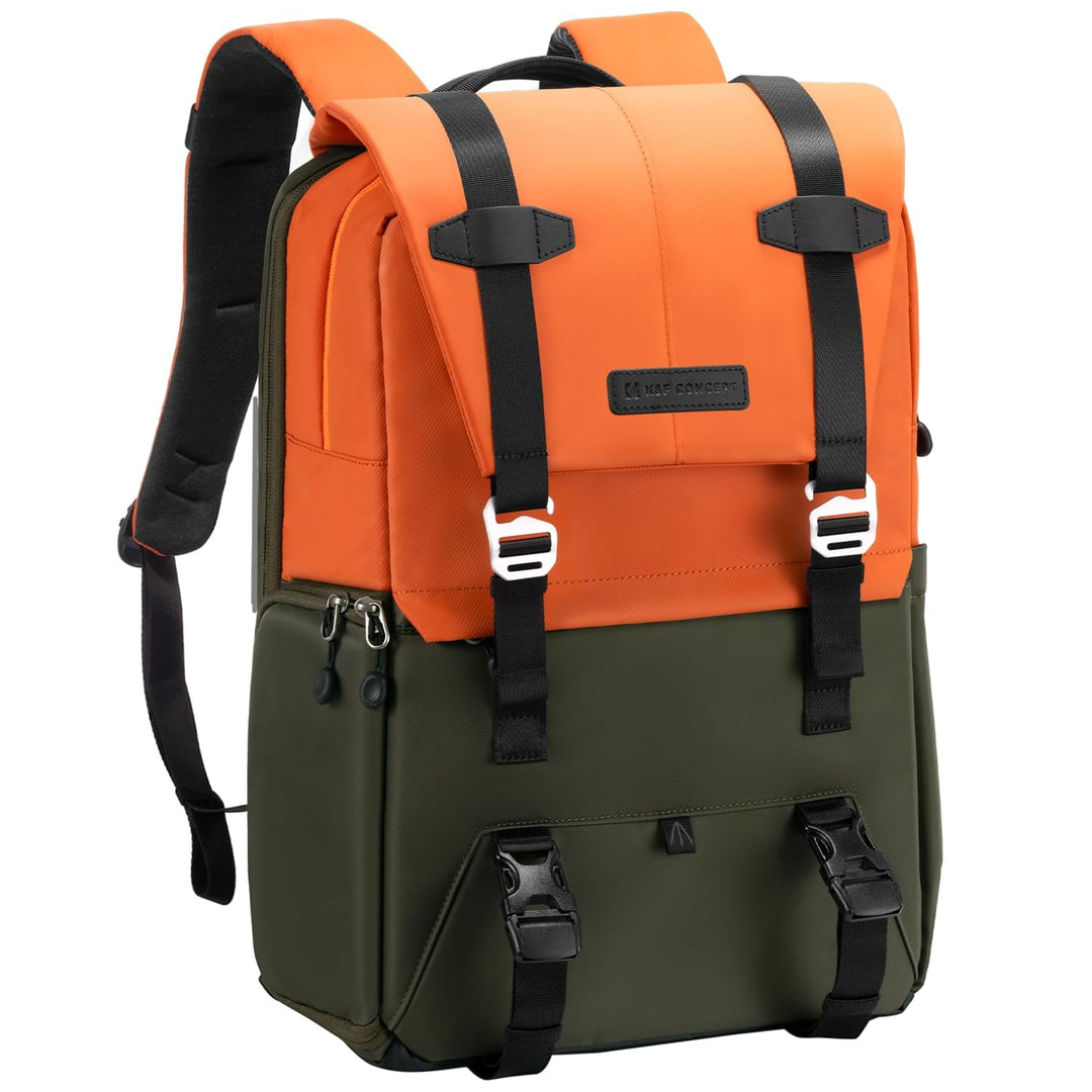 K&F CONCEPT Kamerarucksäcke 20L, Grosse Camera Backpack 15,6 Zoll Laptopfach, Spritzwassergeschutzt