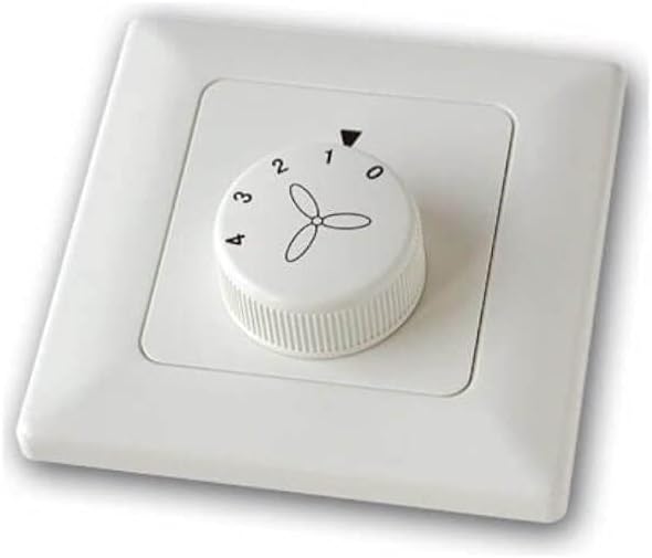 Pepeo Wandschalter/Stufenschalter für Deckenventilator ohne Licht