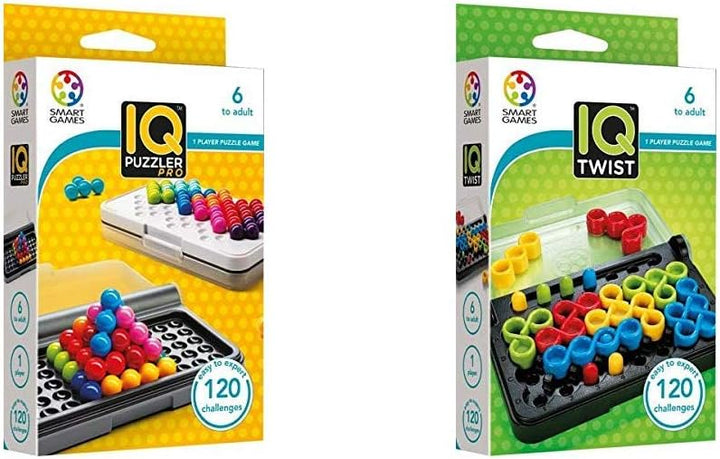 smart games SG455 IQ-Puzzler PRO, Geschicklichkeitsspiel, Reisespiel, Gehirntraining & SG 488 488-Sp