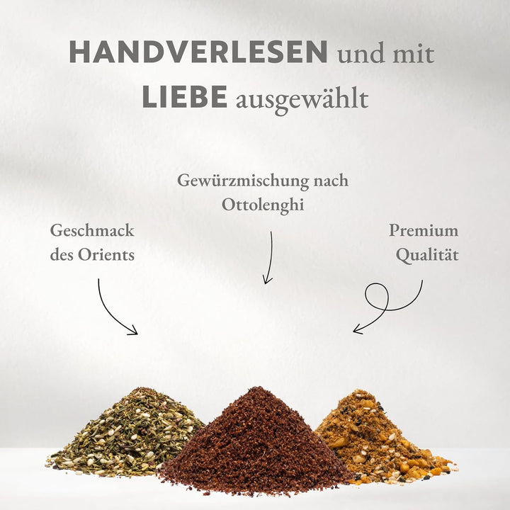 Boomers Gourmet - Orientalische Gewürze Set, Sumach Gewürz I Dukkah Gewürzmischung I Zatar Gewürzmis