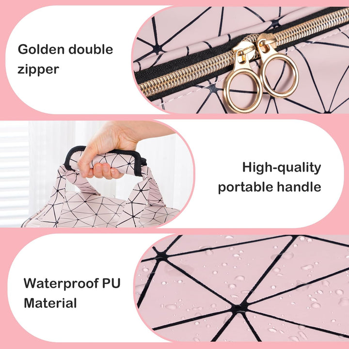 Uross Nagellack Organizer für 60 Nagellackflaschen und 1 LED-Nagellampe, Nagellack Aufbewahrung Tasc