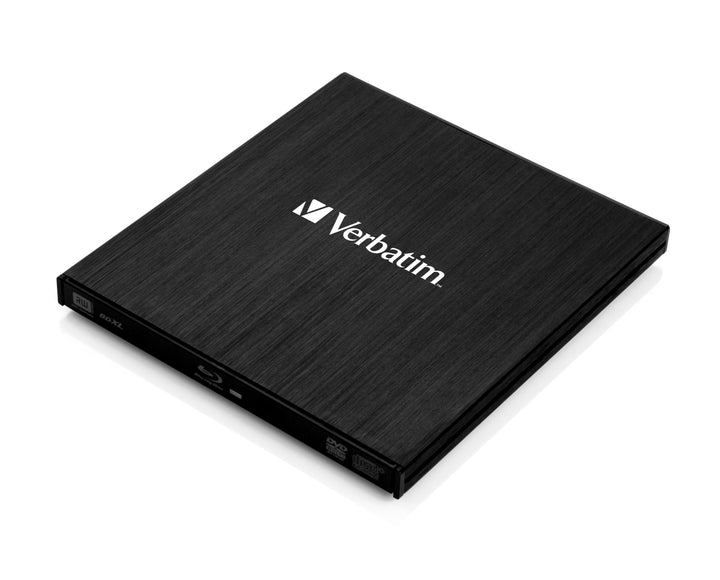 Verbatim Externer Slimline Bluray Writer mit USB 3.0-Kabel, externer DVD und Bluray Brenner, ideal f