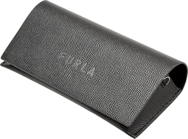 Furla Unisex SFU597V Sunglasses, Black, 53
