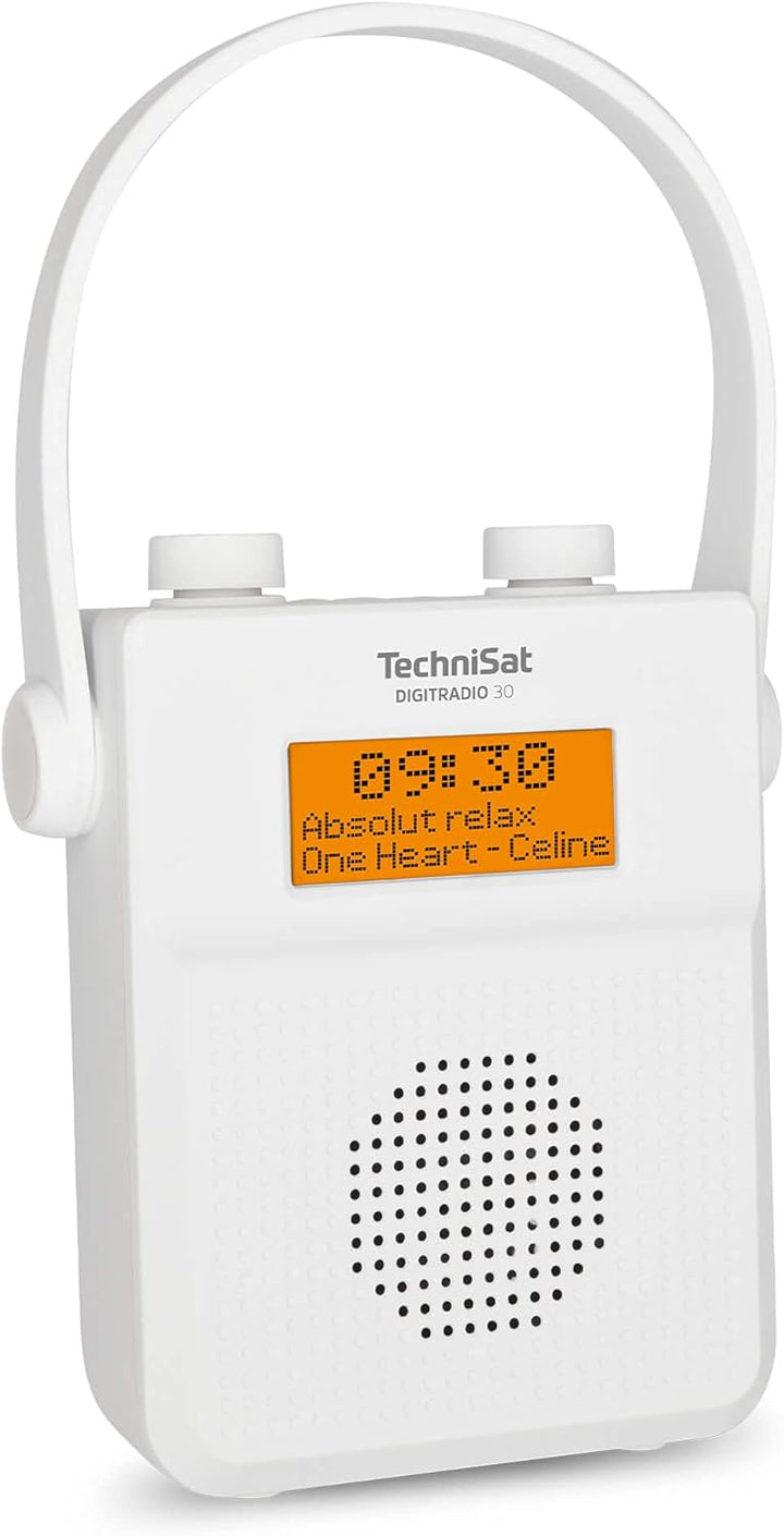 TechniSat DIGITRADIO 30 - wasserdichtes DAB+ Duschradio (UKW, DAB Digitalradio, integrierter Akku, B