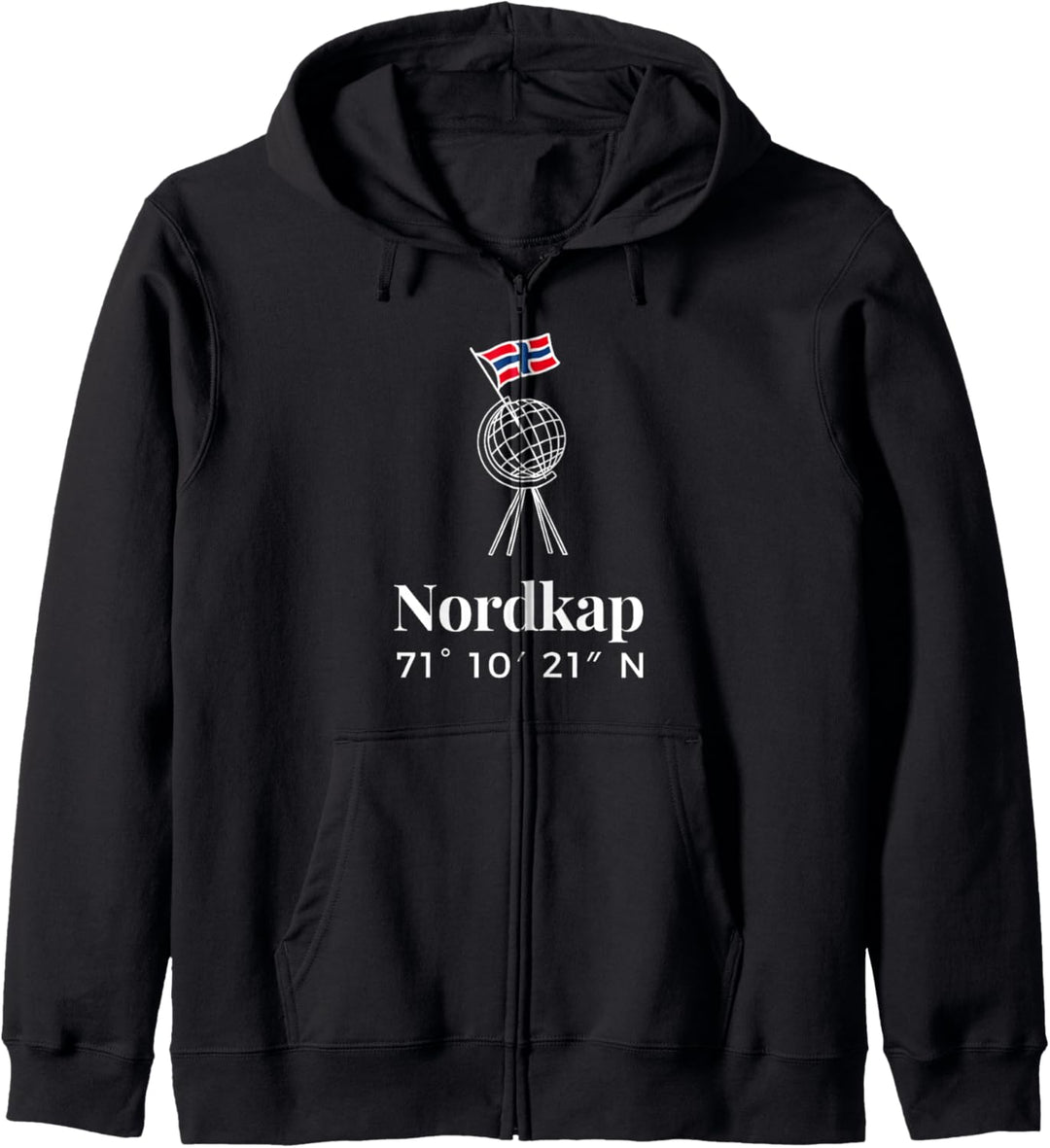 Nordkap Koordinaten Kapuzenjacke