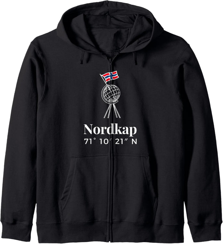 Nordkap Koordinaten Kapuzenjacke