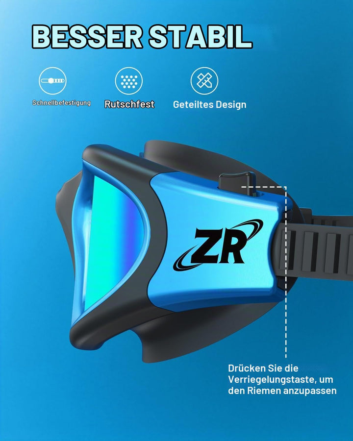 ZIONOR G1 - Polarisierte Schwimmbrille für Unisex und Erwachsene und Damen, beschlagfrei, 100% UV-Sc