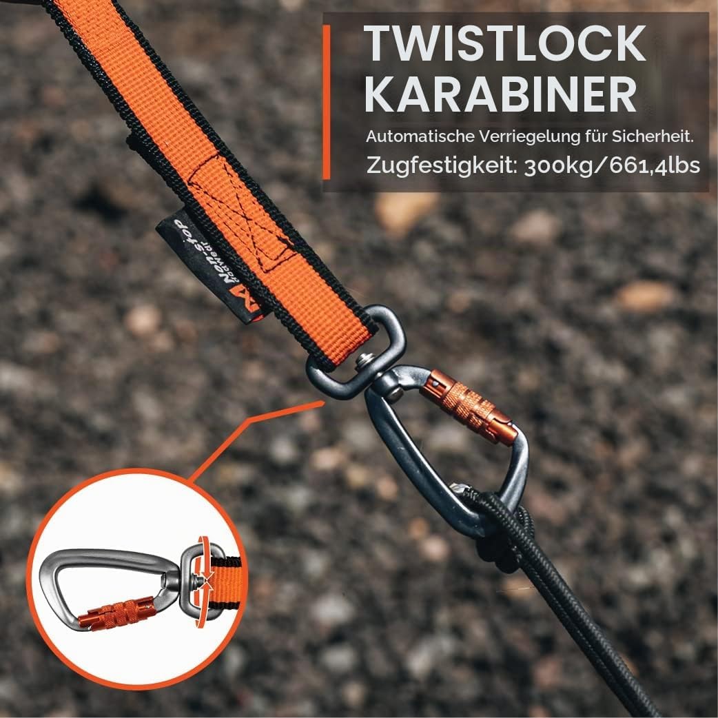 Non-stop dogwear Bungee Leash 2.0 | 2,8m | 1641 | bikejøring, Scootering, skijøring