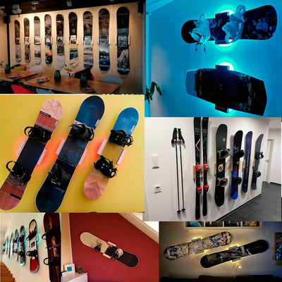 Clipboart® Standard Wandhalterung - schwarz - Halterung - Snowboard - Wakeboard - Kiteboard - Balanc