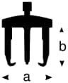 Bahco 3-armiger Abzieher, 10-90 mm, 84mm 4543-30