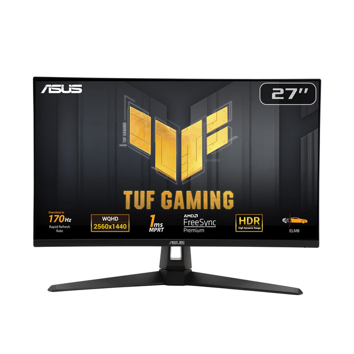 ASUS TUF Gaming VG27AQA1A - 27 Zoll WQHD Monitor - 170 Hz, 1ms MPRT, FreeSync Premium, HDR 10 - VA P