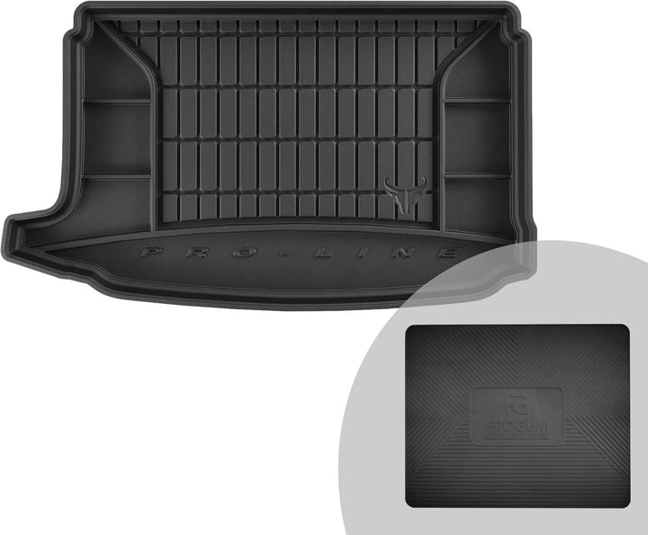 FROGUM ProLine 3D Gummimatte Exklusive Auto Kofferraummatte Kofferraumwanne für Volkswagen Polo V 20